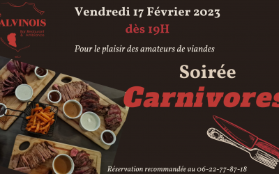Soirée Carnivores
