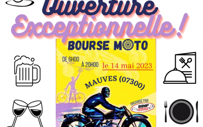 OUVERTURE EXCEPTIONNELLE – Bourse Moto